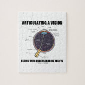 Das Artikulieren einer Vision fängt an, das Auge Puzzle (Vertikal)