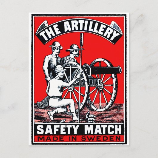 Das Artilleriesicherheitsspiel Postkarte (Vorderseite)