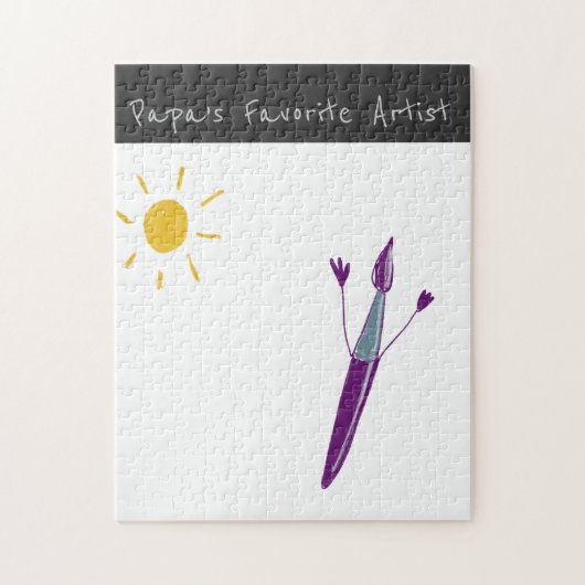 Das Artwork Ihres Kindes auf einem Puzzle (Vertikal)