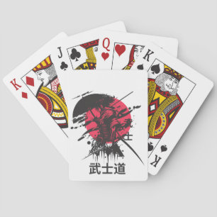 Das Ass des Bushido Spielkarten