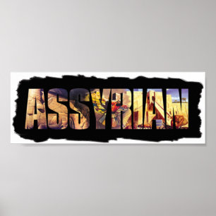 Das Assyrian Wort-Plakat Poster