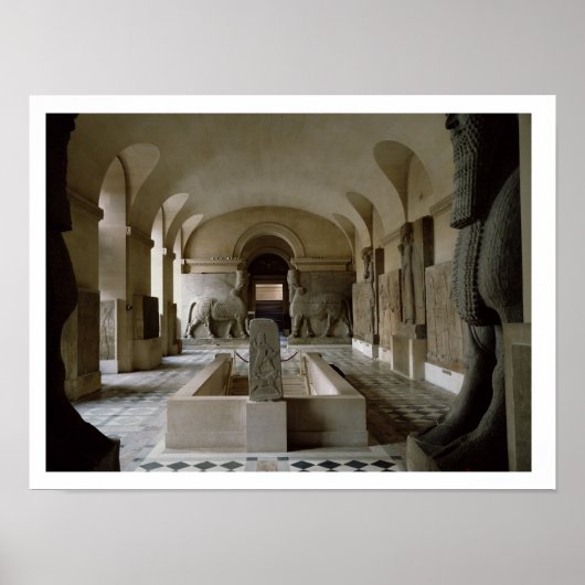 Das assyrische Zimmer im Louvre in Paris (Foto) Poster (Vorne)