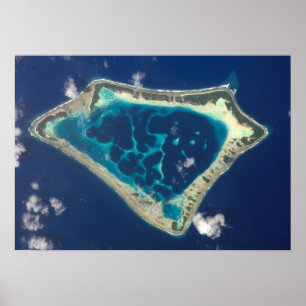 Das Atafu Atoll in Tokelau Poster