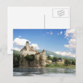 Das atemberaubende Schloss Schonbuhel liegt oberha Postkarte (Vorne/Hinten)