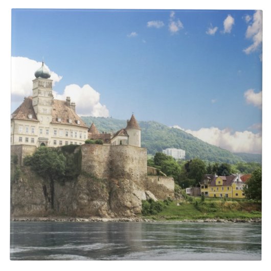 Das atemberaubende Schloss Schonbuhel liegt über d Fliese (Vorderseite)