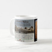 Das atlantische Walroß wird gefährdet Kaffeetasse (Vorderseite Links)