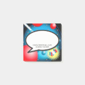 Das Atom Speech Bubble Wissenschaftslehrer Post-it Klebezettel (Vorderseite)