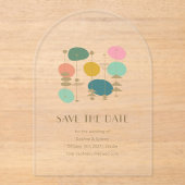 Das Atomzeitalter im Retro-Zeitalter - Moderne Sav Acryleinladungen (Vorderseite)