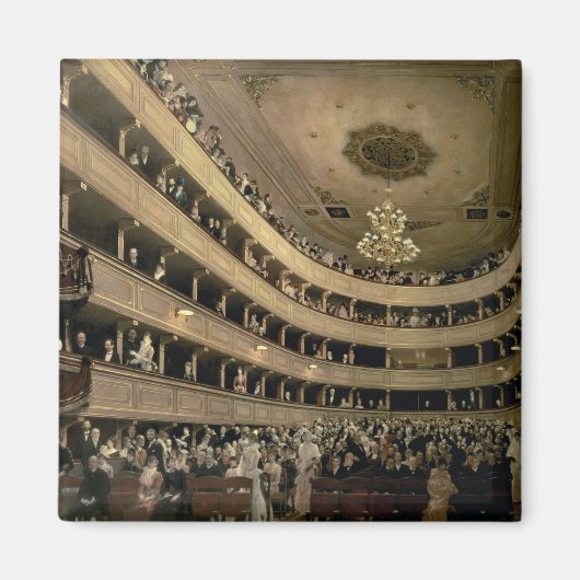 Das Auditorium des alten Schlosstheaters, 1888 Magnet (Vorne)
