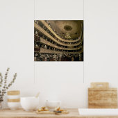 Das Auditorium des alten Schlosstheaters, 1888 Poster (Küche)