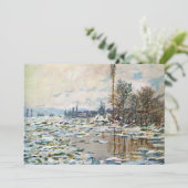Das Aufbrechen des Eises von Claude Monet (Stehend Vorderseite)
