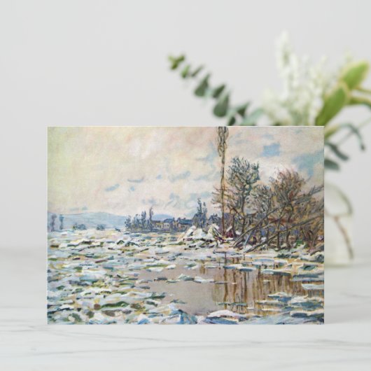 Das Aufbrechen des Eises von Claude Monet (Stehend Vorderseite)