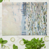 Das Aufbrechen des Eises von Claude Monet Geschirrtuch (Gefaltet)