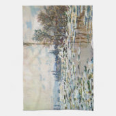 Das Aufbrechen des Eises von Claude Monet Geschirrtuch (Vertikal)