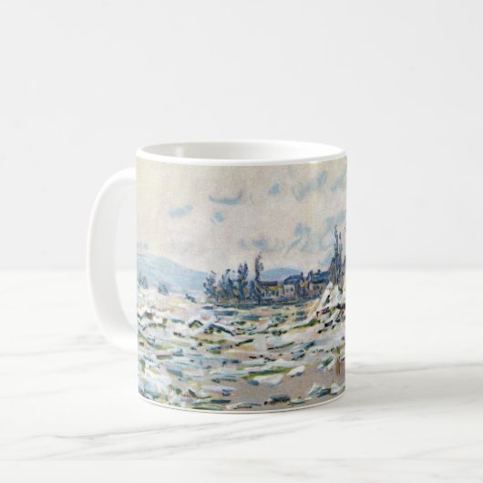 Das Aufbrechen des Eises von Claude Monet Kaffeetasse (Vorderseite Links)