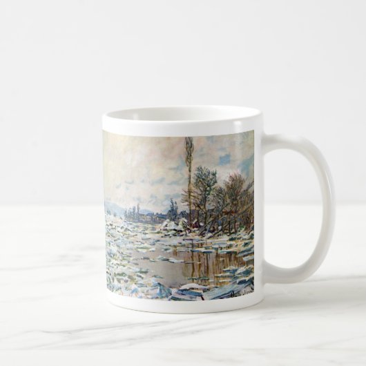 Das Aufbrechen des Eises von Claude Monet Kaffeetasse (Rechts)