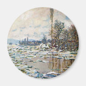 Das Aufbrechen des Eises von Claude Monet Magnet (Vorne)