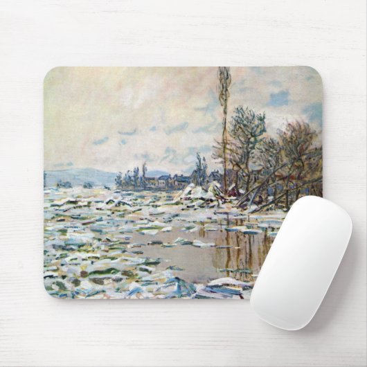 Das Aufbrechen des Eises von Claude Monet Mousepad (Mit Mouse)