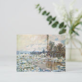 Das Aufbrechen des Eises von Claude Monet Postkarte (Stehend Vorderseite)