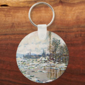Das Aufbrechen des Eises von Claude Monet Schlüsselanhänger (Vorderseite)