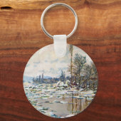Das Aufbrechen des Eises von Claude Monet Schlüsselanhänger (Vorderseite)