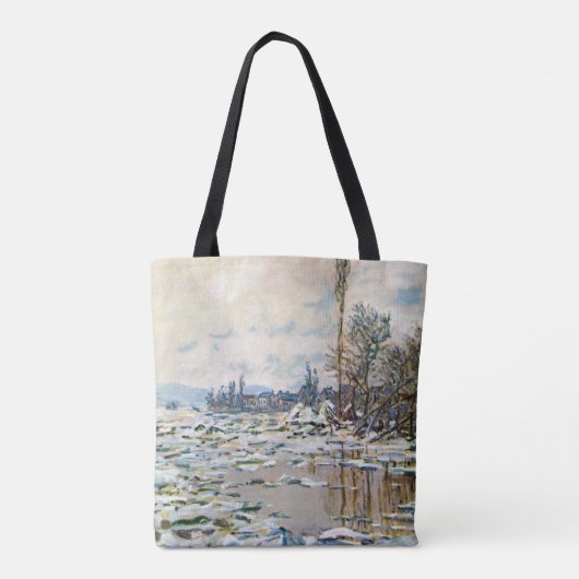 Das Aufbrechen des Eises von Claude Monet Tasche (Rückseite)