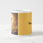 Das Auferstehungslicht: Jesus Christus aufersteht Jumbo-Tasse (Vorderseite)