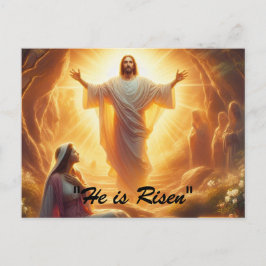 Das Auferstehungslicht: Jesus Christus erhebt sich Feiertagspostkarte
