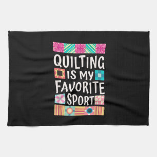 Das Aufhören ist mein Lieblingssport Quillover Geschirrtuch