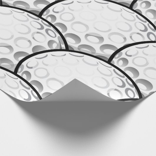 Das aufregende Golf-Party Geschenkpapier (Ecke)