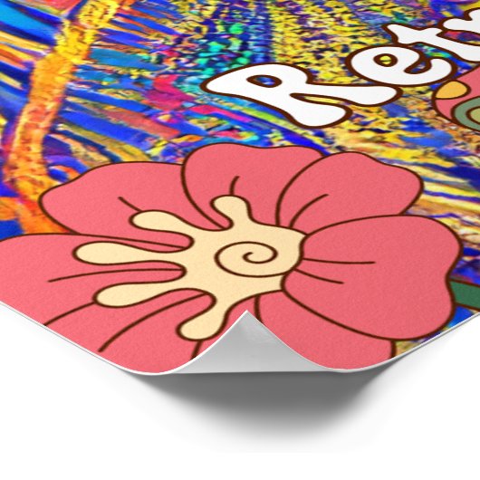 Das aufregende Kunst-Design-Poster des 60er-Pops Poster (Ecke)