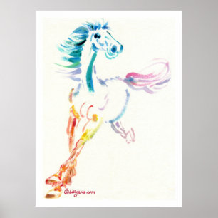 Das aufregende Pferd Print and Poster