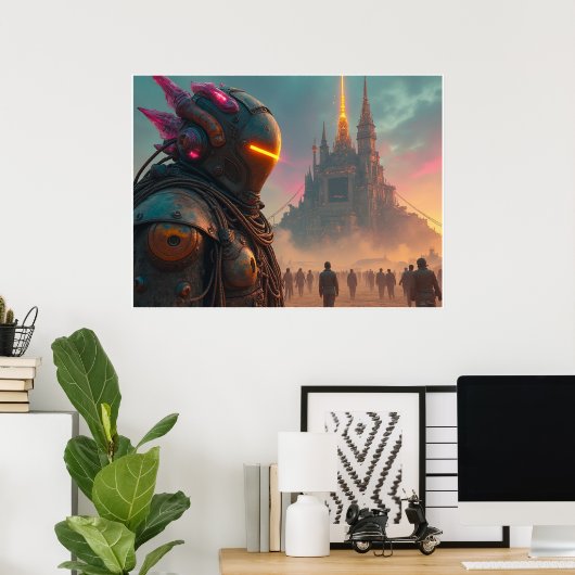 Das aufrufende, matte Poster (Heimbüro)