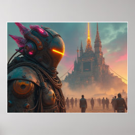 Das aufrufende, matte Poster