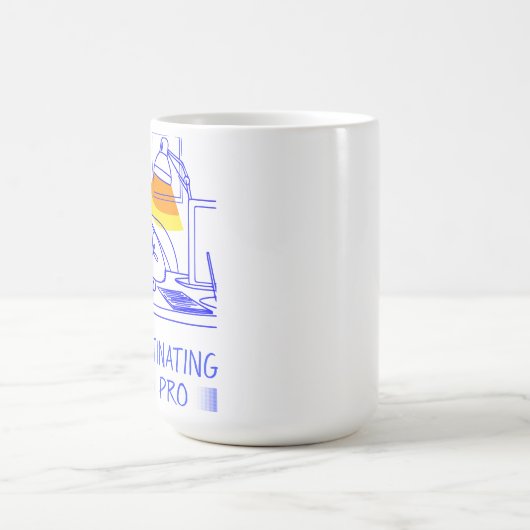 Das Aufschieben wie ein Pro (blau) Kaffeetasse (Mittel)