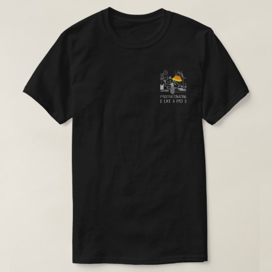 Das Aufschieben wie ein Profi (weiß) T-Shirt (Design vorne)