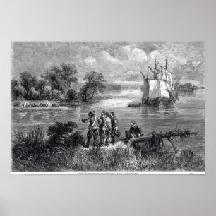 Das aufsteigende Moravians das Delaware Poster