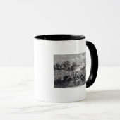 Das aufsteigende Moravians das Delaware Tasse (VorderseiteRechts)