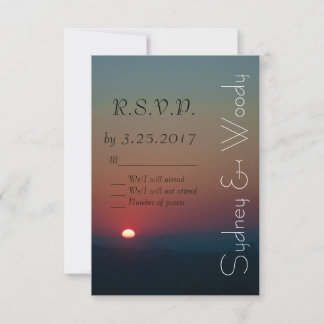 Das aufstrebende Sun-UAWG RSVP Karte