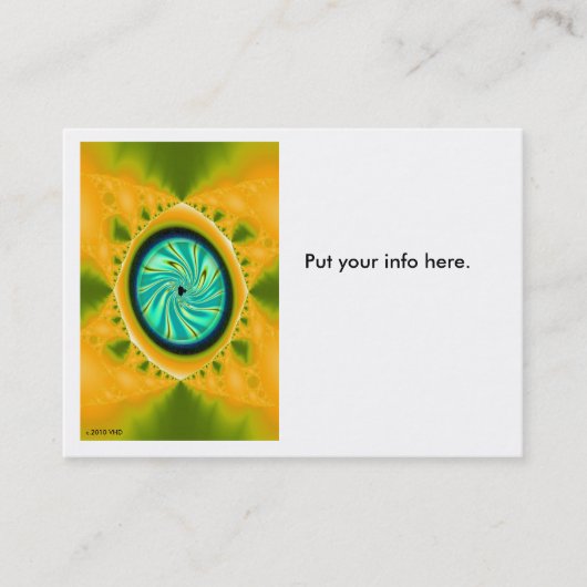 "Das Auge". .business Karte (Vorderseite)