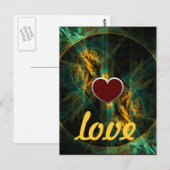Das Auge der Jungle-Liebe Postkarte (Vorne/Hinten)
