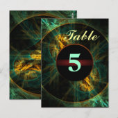 Das Auge der Jungle-Tischnummer Postkarte (Vorne/Hinten)