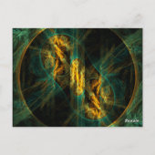 Das Auge der Jungle-Tischnummer Postkarte (Rückseite)