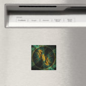 Das Auge des Abstrakten Dschungelmuseums Magnet (In Situ (Geschirrspüler))