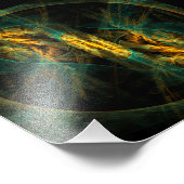 Das Auge des Abstrakten Fotos Dschungel Print Fotodruck (Ecke)