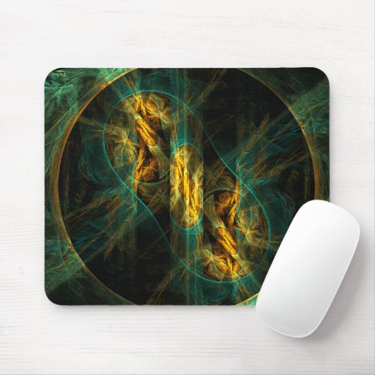 Das Auge des Abstrakten Kunstmousepads Dschungel Mousepad (Mit Mouse)