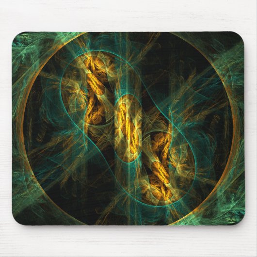 Das Auge des Abstrakten Kunstmousepads Dschungel Mousepad (Vorne)