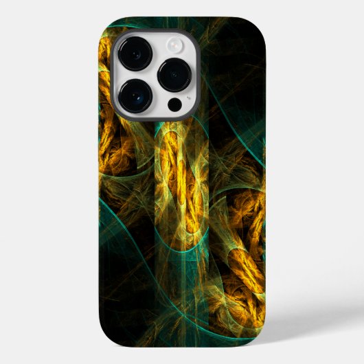 Das Auge des Dschungels Abstrakte Kunst Case-Mate iPhone Hülle (Rückseite)