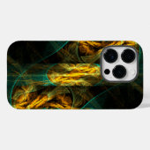 Das Auge des Dschungels Abstrakte Kunst Case-Mate iPhone Hülle (Rückseite (Horizontal))