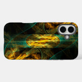 Das Auge des Dschungels Abstrakte Kunst Case-Mate iPhone Hülle (Rückseite (Horizontal))